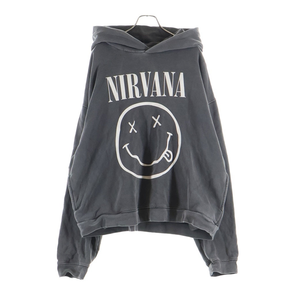 GDC(ジーディーシー) ×NIRVANA NEVERMIND Collabo Hoodie ニルヴァーナ ネバーマインド プリント スウェット プルオーバーパーカー グレー GD0231