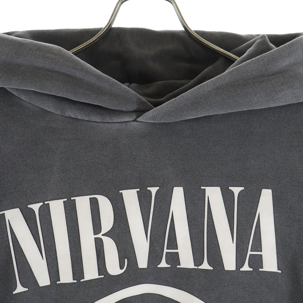 GDC(ジーディーシー) ×NIRVANA NEVERMIND Collabo Hoodie ニルヴァーナ ネバーマインド プリント スウェット プルオーバーパーカー グレー GD0231