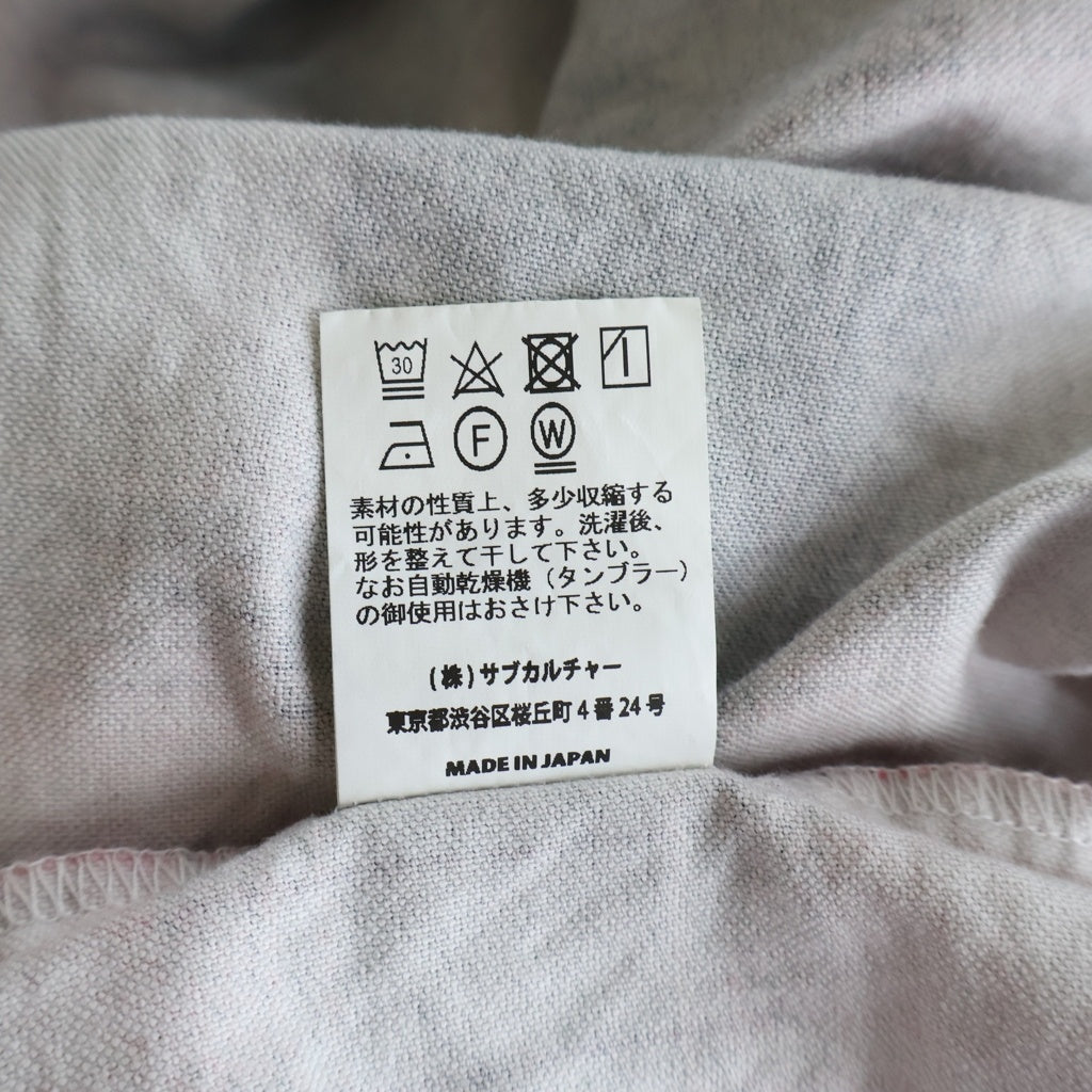 SUBCULTURE(サブカルチャー) 24SS OMBRE CHECK SHIRT オンブレ チェック 長袖シャツ レッド SCSH-S2402