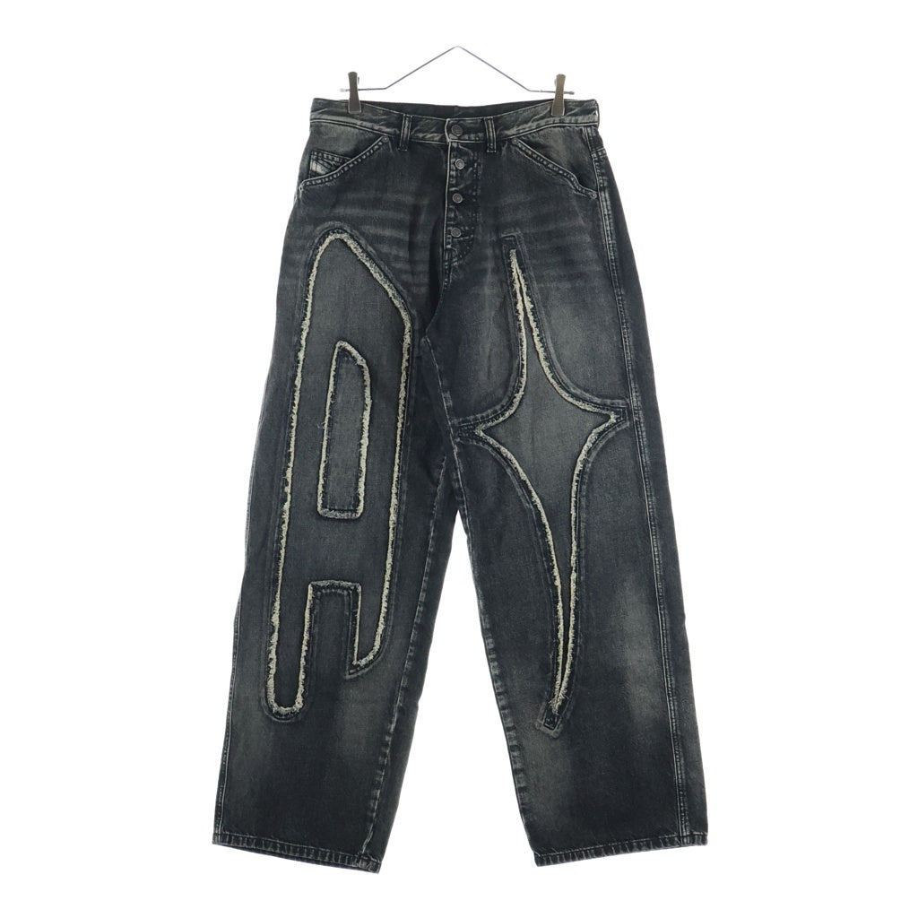DIESEL(ディーゼル) ×THUG CLUB THUGPANT TROUSERS サグ クラブワイド デニムパンツ ブラック P01584