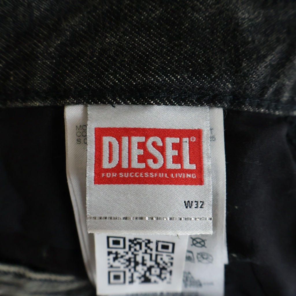 DIESEL(ディーゼル) ×THUG CLUB THUGPANT TROUSERS サグ クラブワイド デニムパンツ ブラック P01584