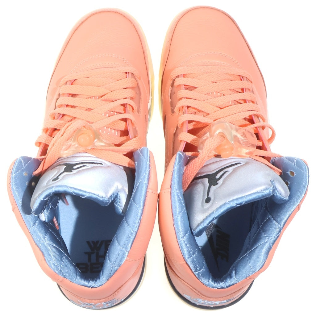 NIKE(ナイキ) ×DJ KHALED AIR JORDAN5 RETRO CRIMSON BLISS DV4982-641 DJ キャレド エアジョーダン5 レトロ クリムゾン ブリス ハイカットスニーカー ピンク US9/27cm