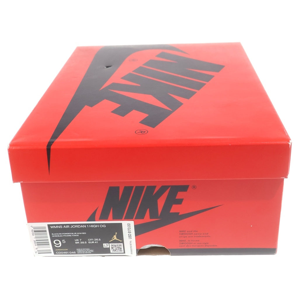 NIKE(ナイキ) WMNS AIR JORDAN1 HIGH OG UNC TO CHICAGO CD0461-046 ウィメンズ エアジョーダン1 UNC トゥ シカゴ ハイカットスニーカー マルチ US9.5/26.5cm