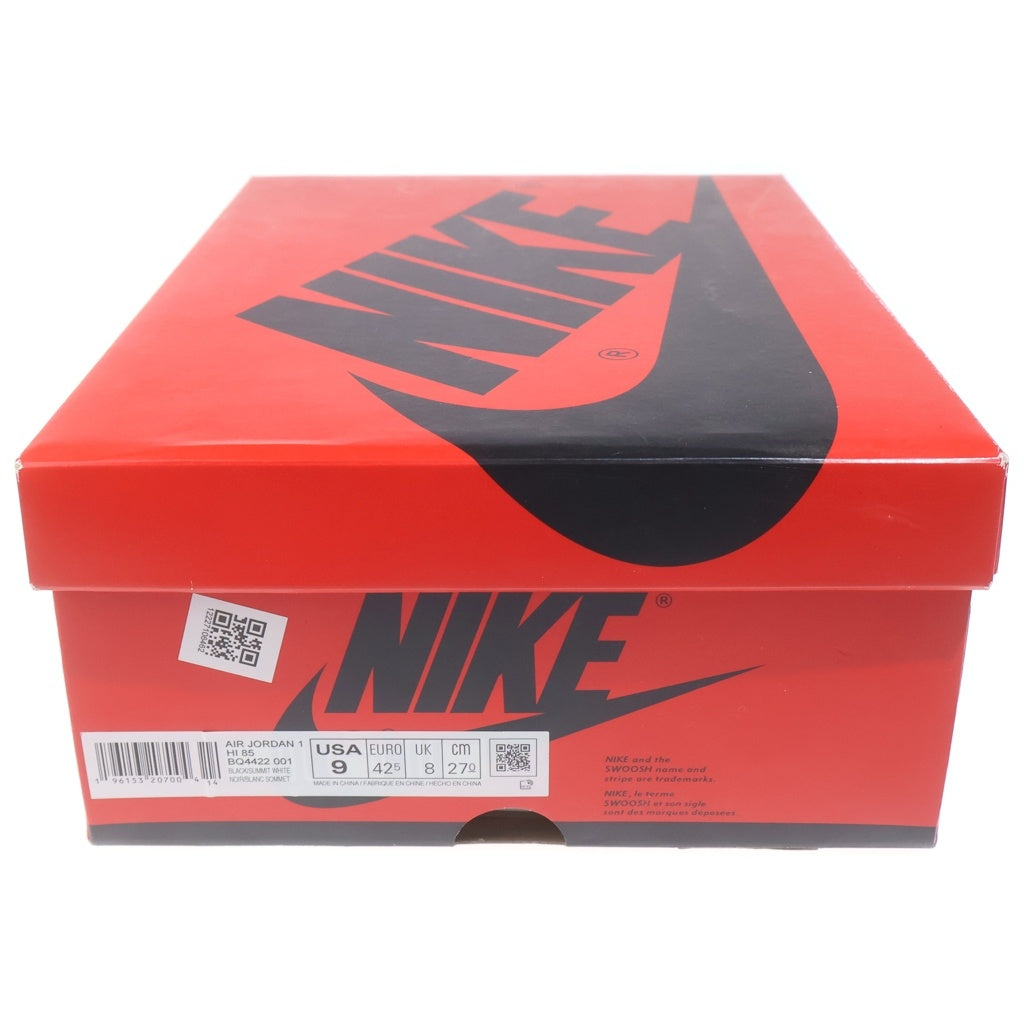 NIKE(ナイキ) AIR JORDAN1 HIGH 85 BQ4422-001 エアジョーダン1 ハイカットスニーカー ホワイト/ブラック US9/27cm