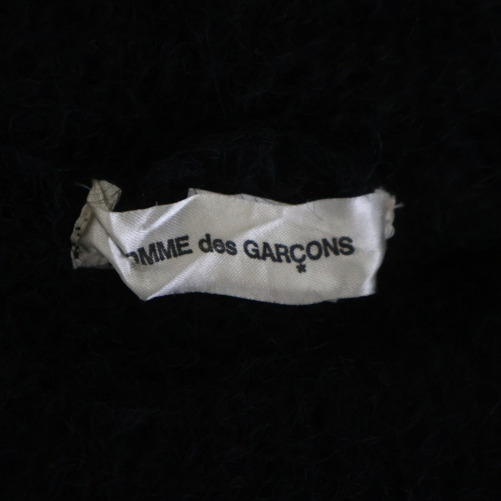 COMME des GARCONS(コムデギャルソン) フロントプリント モヘアニット セーター ブラック GT-040520 AD2000