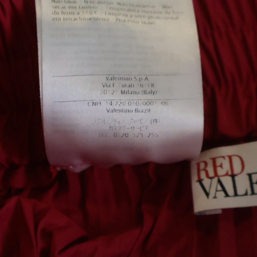 RED VALENTINO(レッド ヴァレンティノ) プリーツ ロングスカート レッド QR0RA36038U レディース