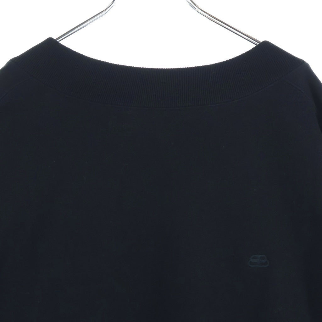 BALENCIAGA(バレンシアガ) 19AW Cristobal Sweatshirt BB刺繍 スウェット トレーナーブラック 601491