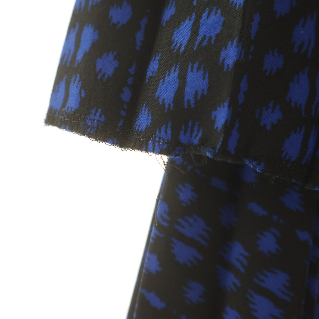 COMME des GARCONS COMME des GARCONS(コムデギャルソンコムデギャルソン) ドット レイヤード プリーツ スカート ブラック/ブルー RA-S008 AD2007 レディース