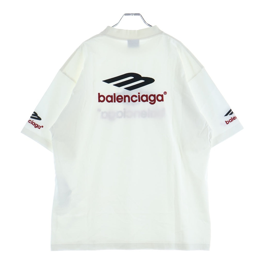 BALENCIAGA(バレンシアガ) 24SS ヴィンテージ ジャージー スポーツアイコン 半袖Tシャツカットソーホワイト 764235