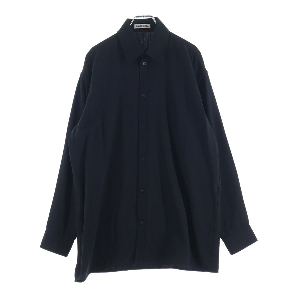BALENCIAGA(バレンシアガ) コットンツイル スタッフ 長袖シャツ ブラック 616456
