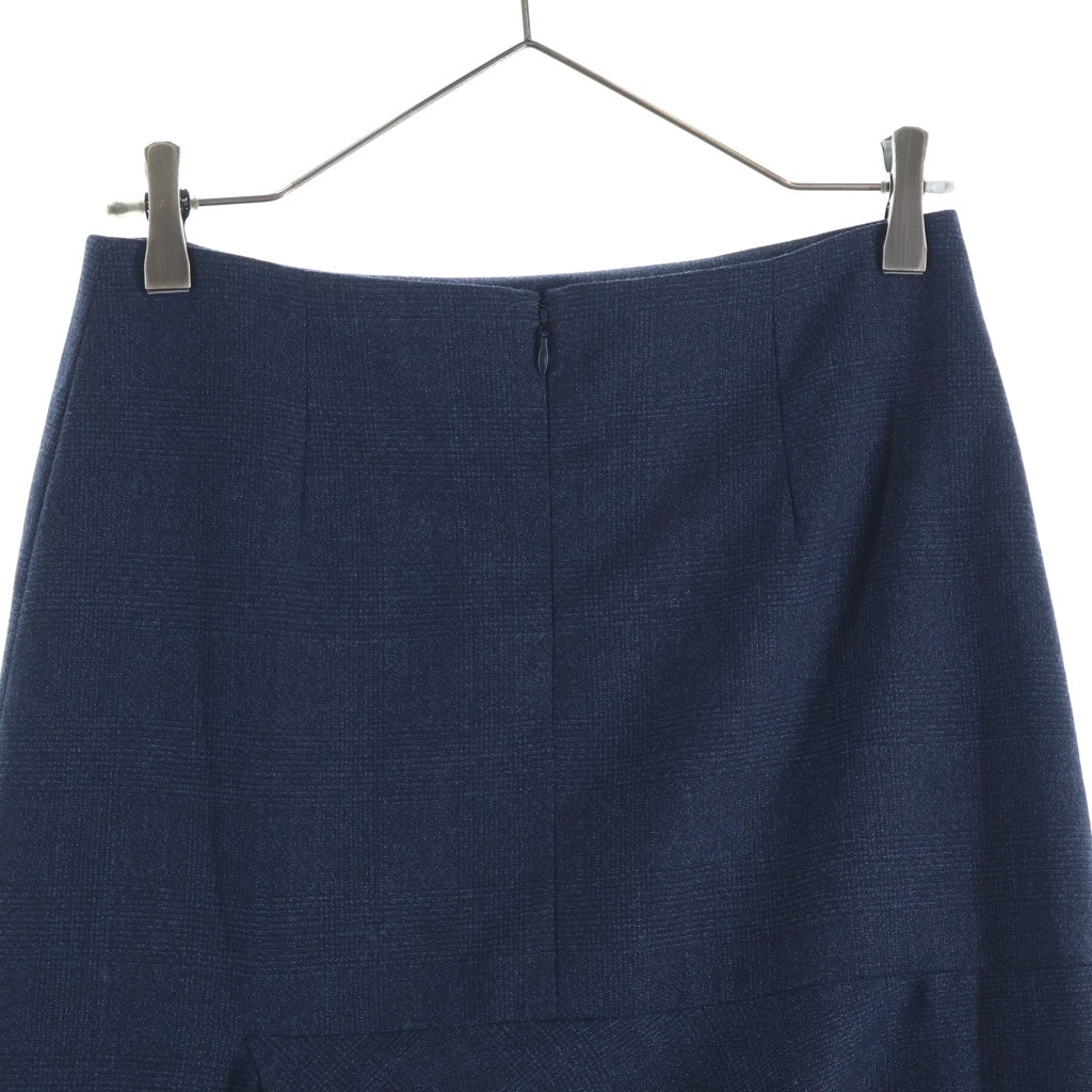 BALENCIAGA(バレンシアガ) ウール アシンメトリー スカート ネイビー 518170 レディース