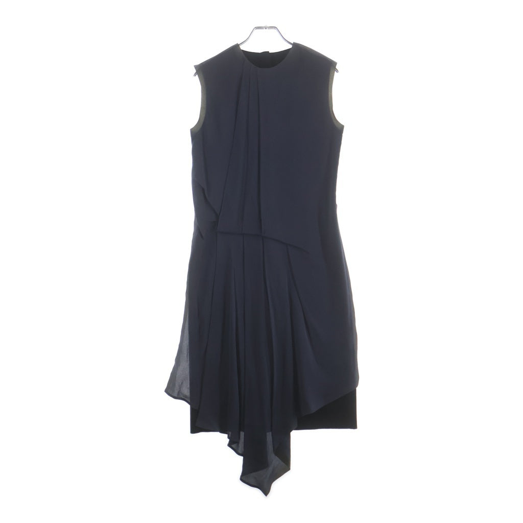 Maison Martin Margiela(メゾンマルタンマルジェラ) 12SS レイヤード ノースリーブ ワンピース ブラック/ネイビー S31CT0601 STN313 レディース
