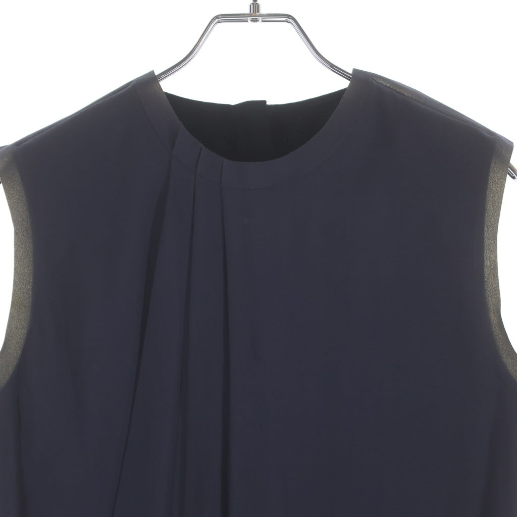 Maison Martin Margiela(メゾンマルタンマルジェラ) 12SS レイヤード ノースリーブ ワンピース ブラック/ネイビー S31CT0601 STN313 レディース