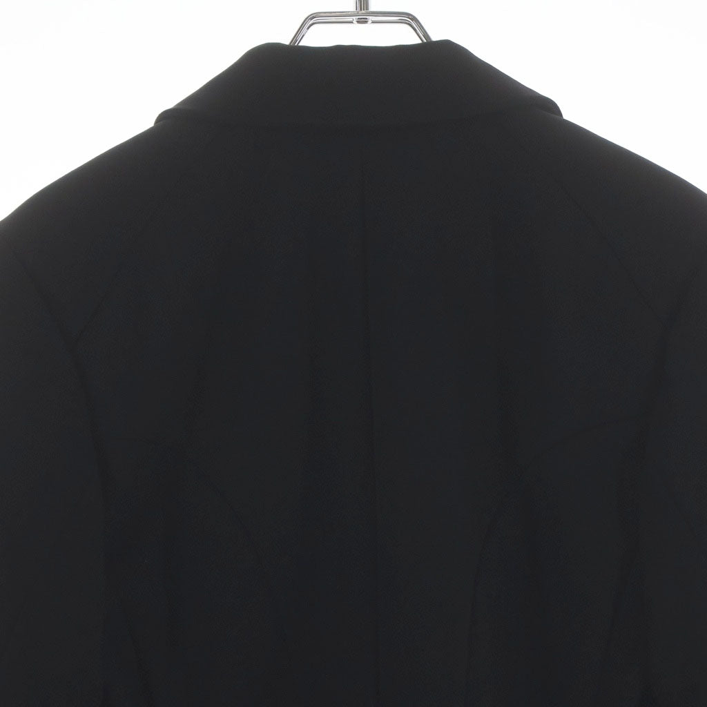 COMME des GARCONS(コムデギャルソン) ビニールラペル 1B ショート テーラードジャケット ブラック GP-J203 AD2005 レディース