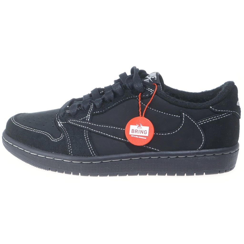 NIKE(ナイキ) ×TRAVIS SUCOTT AIR JORDAN1 LOW OG SP BLACK PHANTOM DM7866-001 トラヴィススコットエアジョーダン1 ロー ブラック ファントム ローカットスニーカー