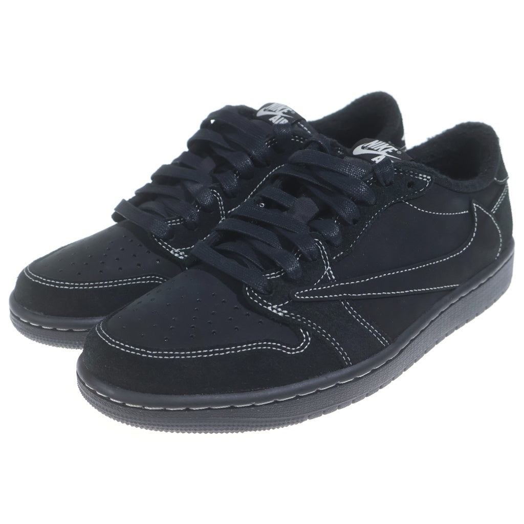 NIKE(ナイキ) ×TRAVIS SUCOTT AIR JORDAN1 LOW OG SP BLACK PHANTOM DM7866-001 トラヴィススコットエアジョーダン1 ロー ブラック ファントム ローカットスニーカー
