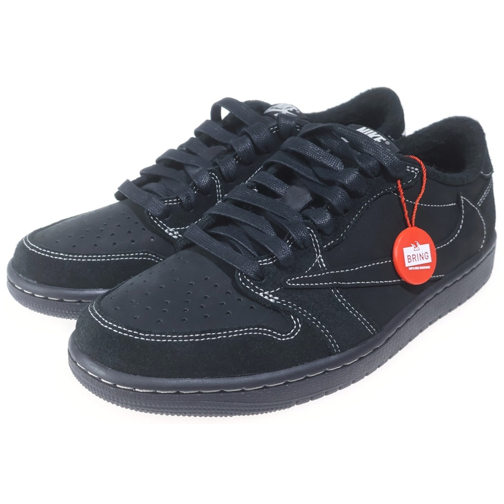 NIKE(ナイキ) ×TRAVIS SUCOTT AIR JORDAN1 LOW OG SP BLACK PHANTOM DM7866-001 トラヴィススコットエアジョーダン1 ロー ブラック ファントム ローカットスニーカー