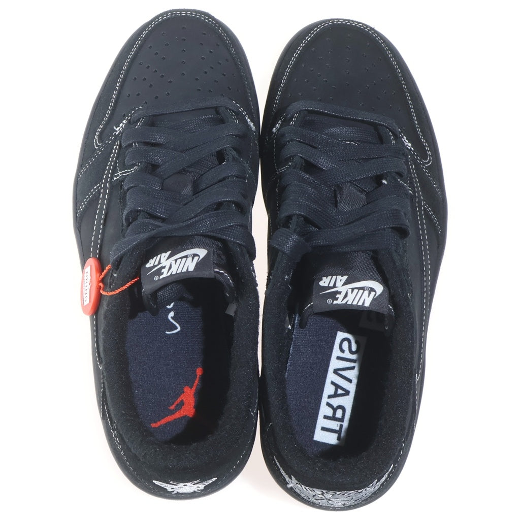 NIKE(ナイキ) ×TRAVIS SUCOTT AIR JORDAN1 LOW OG SP BLACK PHANTOM DM7866-001 トラヴィススコットエアジョーダン1 ロー ブラック ファントム ローカットスニーカー