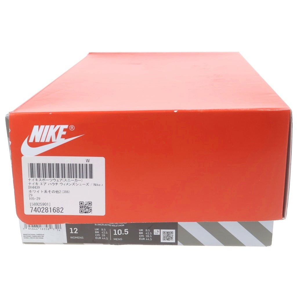 NIKE(ナイキ) WMNS AIR HUARACHE DH4439-105 ウィメンズ エアハラチ ローカットスニーカー パープル/ホワイト US12/29cm レディース