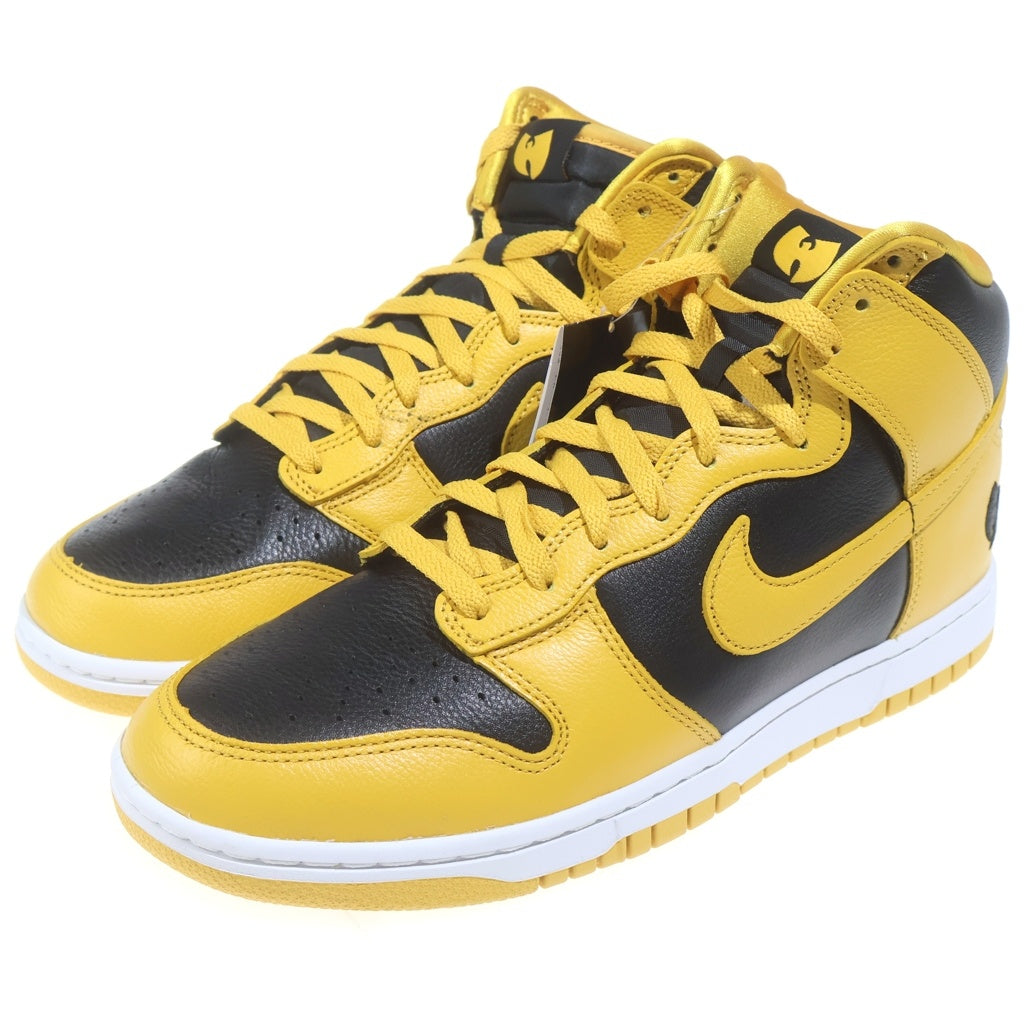 NIKE(ナイキ) ×WU-TANG CLAN DUNK HIGH RETRO PRM HJ4320-001 ウータンクランダンク レトロ プレミアム ハイカットスニーカー イエロー/ブラック US11/29cm