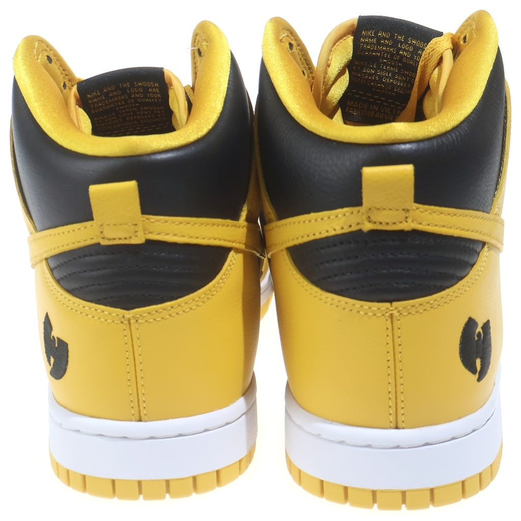 NIKE(ナイキ) ×WU-TANG CLAN DUNK HIGH RETRO PRM HJ4320-001 ウータンクランダンク レトロ プレミアム ハイカットスニーカー イエロー/ブラック US11/29cm
