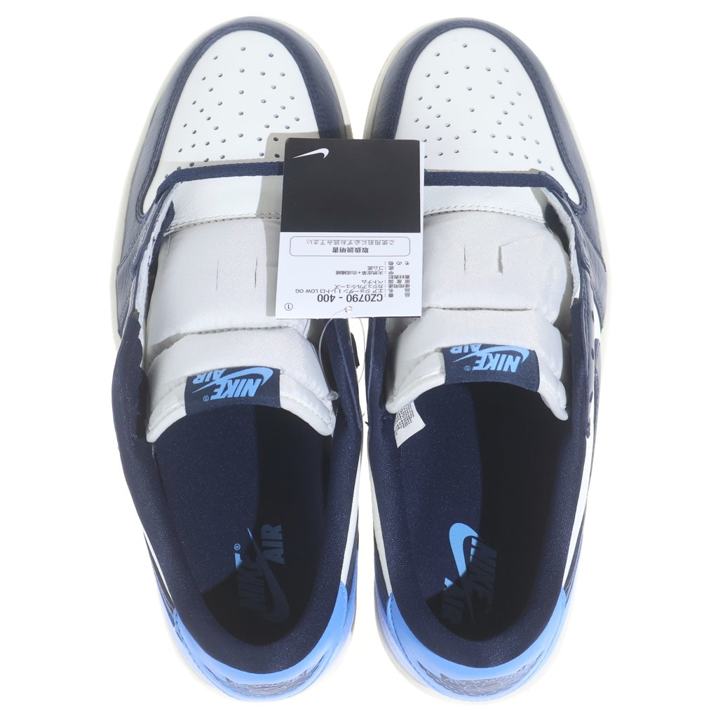 NIKE(ナイキ) AIR JORDAN1 RETRO LOW OG OBSIDIAN CZ0790-400 エアジョーダン1 レトロ オブシディアン ローカットスニーカー ブルー/ホワイト US11/29cm