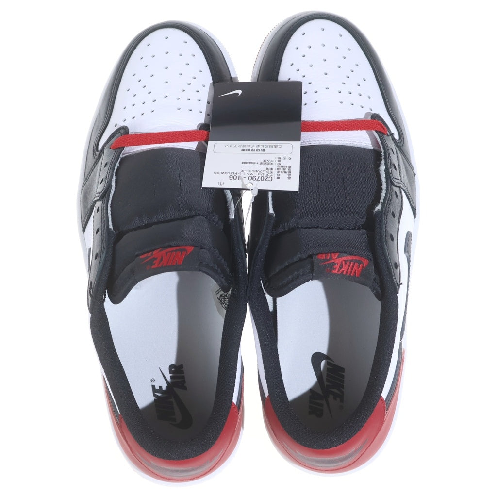 NIKE(ナイキ) AIR JORDAN1 RETRO LOW OG BLACK TOE CZ0790-106 エアジョーダン1 レトロ ブラック トゥ ローカットスニーカー レッド/ホワイト US11/29cm