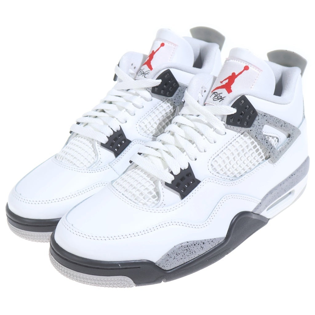 NIKE(ナイキ) AIR JORDAN4 RETRO WHITE CEMENT FV5029-100 エアジョーダン4 レトロ ホワイトセメント ハイカットスニーカー ホワイト US11/29cm