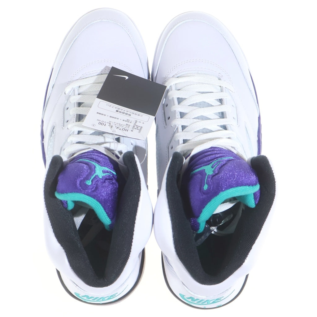 NIKE(ナイキ) AIR JORDAN5 RETRO GRAPE HQ7978-100 エアジョーダン5 レトロ グレープ ハイカットスニーカー ホワイト US11/29cm