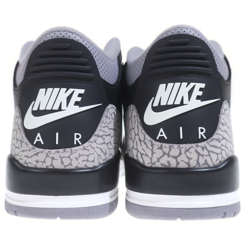 NIKE(ナイキ) AIR JORDAN3 RETRO BLACK CEMENT DN3707-010 エアジョーダン3 レトロ ブラックセメント ハイカットスニーカー ブラック/グレー US11/29cm