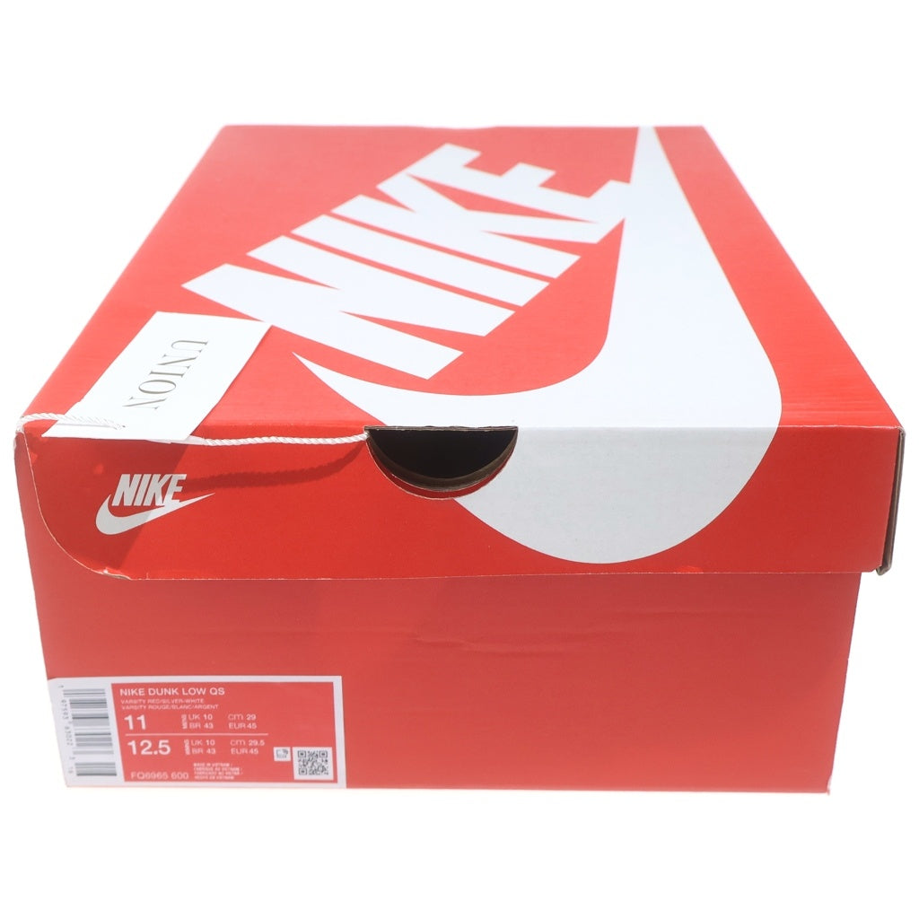 NIKE(ナイキ) DUNK LOW VARSITY RED FQ6965-600 ダンク ヴァーシティレッド ローカットスニーカー レッド/グレー US11/29cm
