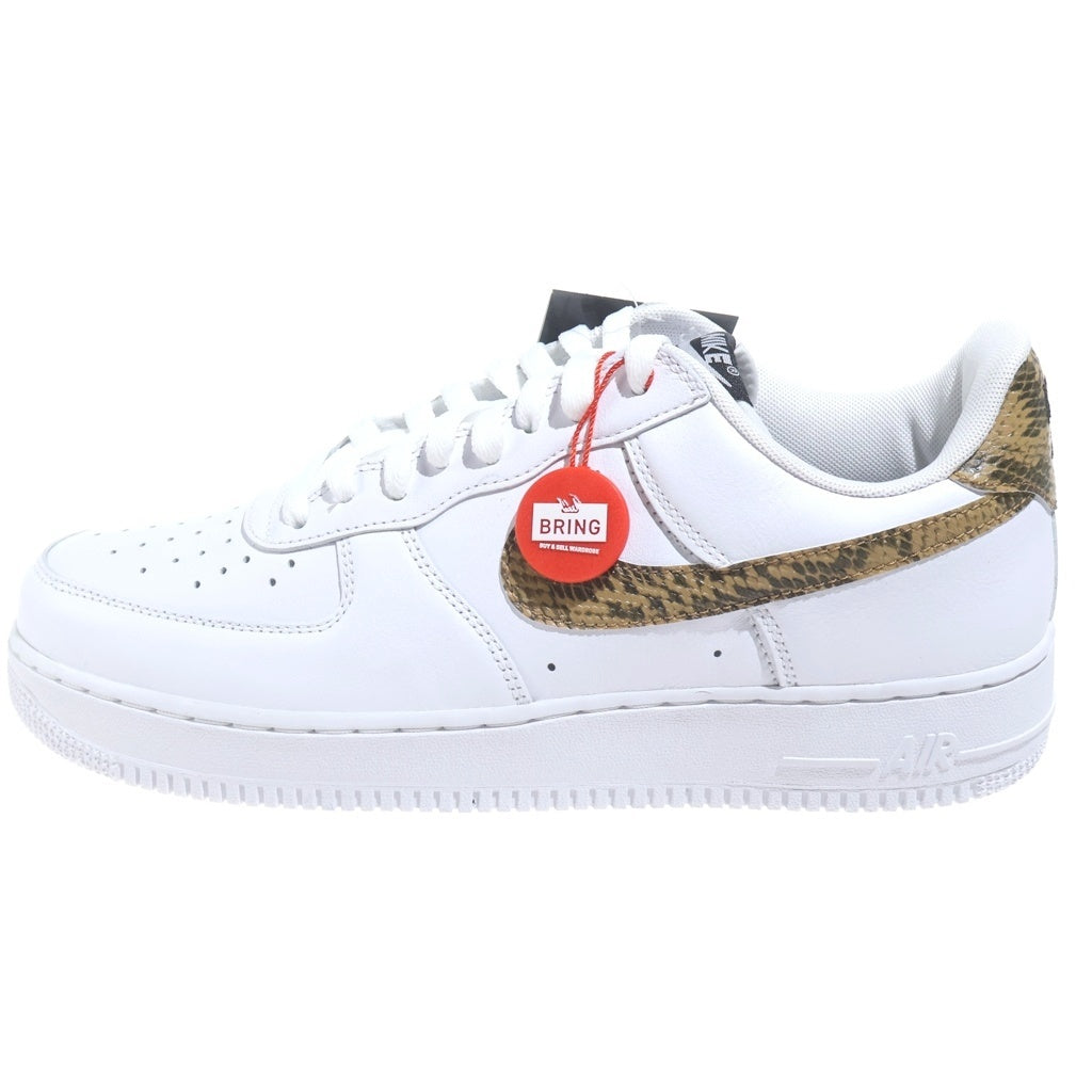 NIKE(ナイキ) AIR FORCE1 RETRO PRM QS IVORY SNAKE AO1635-100 エアフォース1 レトロ プレミアム アイボリースネーク ローカットスニーカー ホワイト US10.5/28.5cm