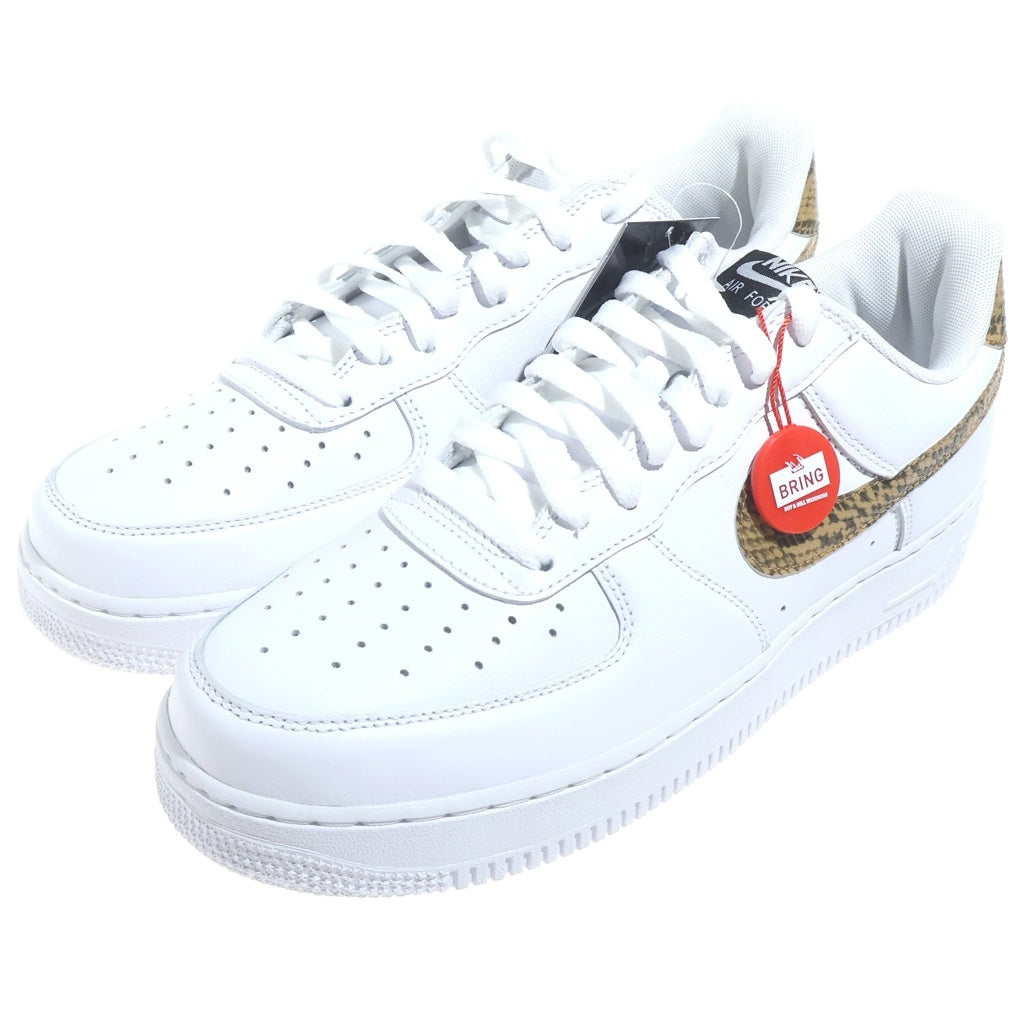 NIKE(ナイキ) AIR FORCE1 RETRO PRM QS IVORY SNAKE AO1635-100 エアフォース1 レトロ プレミアム アイボリースネーク ローカットスニーカー ホワイト US10.5/28.5cm