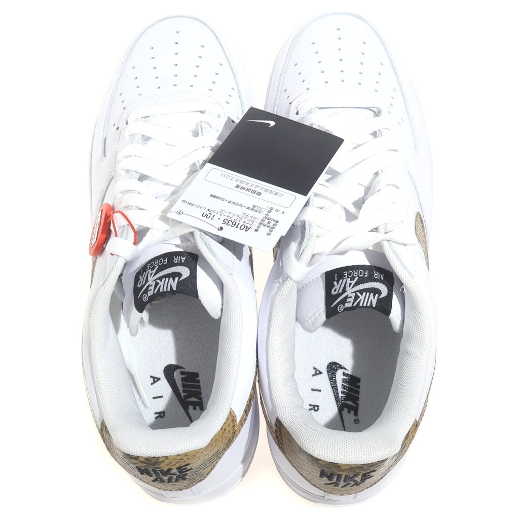 NIKE(ナイキ) AIR FORCE1 RETRO PRM QS IVORY SNAKE AO1635-100 エアフォース1 レトロ プレミアム アイボリースネーク ローカットスニーカー ホワイト US10.5/28.5cm
