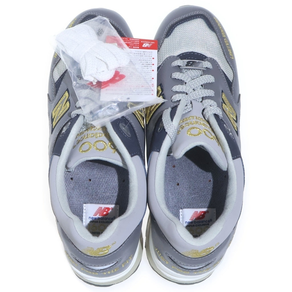 New Balance(ニューバランス) CM1600LE レザー メッシュ ローカットスニーカー グレー US10.5/28.5cm