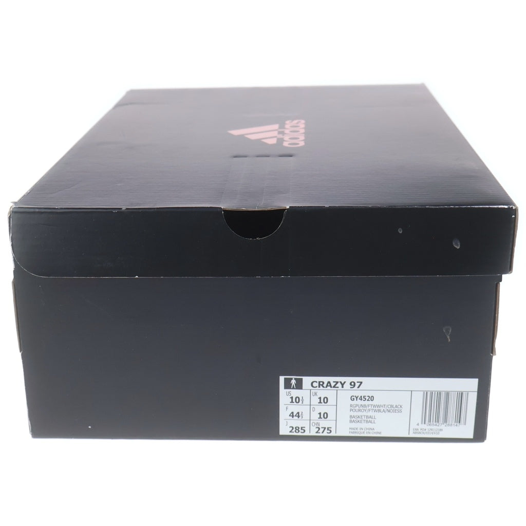 adidas(アディダス) CRAZY 97 EQT LAKERS GY4520 クレイジー レイカーズ ハイカットスニーカー パープル US10.5/28.5cm