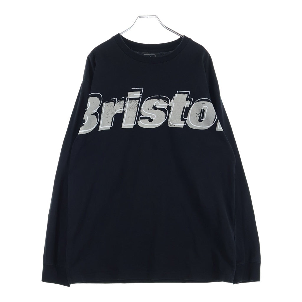 F.C.R.B./F.C.Real Bristol/FCRB(エフシーアールビー/エフシーレアルブリストル) 25AW OVERLAY L/S TEE オーバーレイ クルーネック 長袖Tシャツ カットソー ブラック FCRB-252097