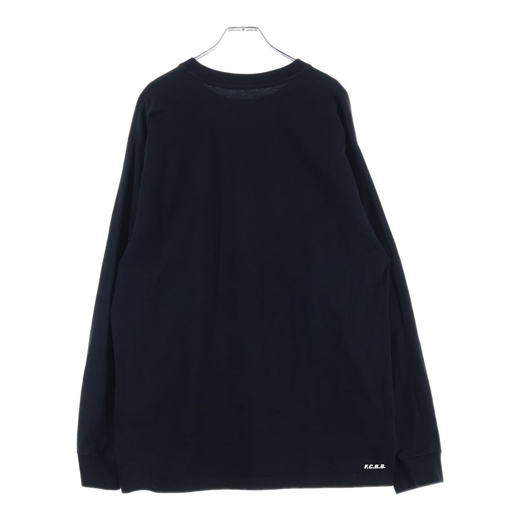 F.C.R.B./F.C.Real Bristol/FCRB(エフシーアールビー/エフシーレアルブリストル) 25AW OVERLAY L/S TEE オーバーレイ クルーネック 長袖Tシャツ カットソー ブラック FCRB-252097