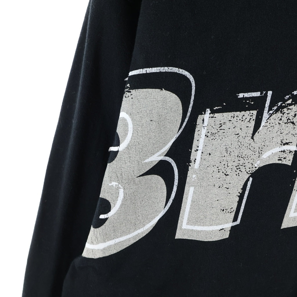 F.C.R.B./F.C.Real Bristol/FCRB(エフシーアールビー/エフシーレアルブリストル) 25AW OVERLAY L/S TEE オーバーレイ クルーネック 長袖Tシャツ カットソー ブラック FCRB-252097