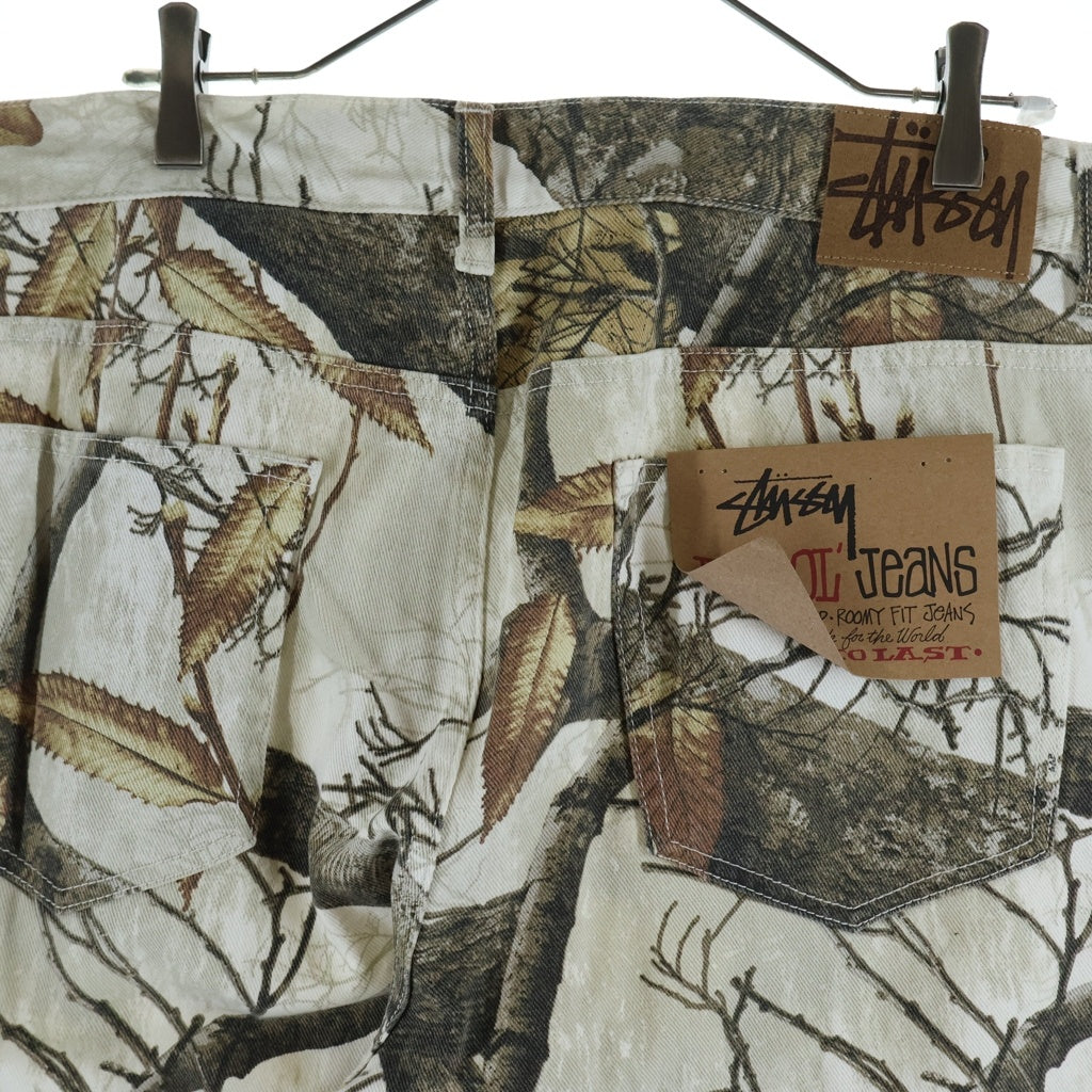 STUSSY(ステューシー) 23AW BIG OL JEAN REALTREE EDGE リアルツリー デニムパンツ アイボリー/ブラウン 116602P
