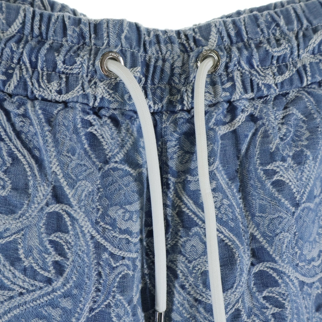 KITH(キス) 23SS ペイズリージャガード コットンショーツショートハーフパンツ ブルー KHM060139