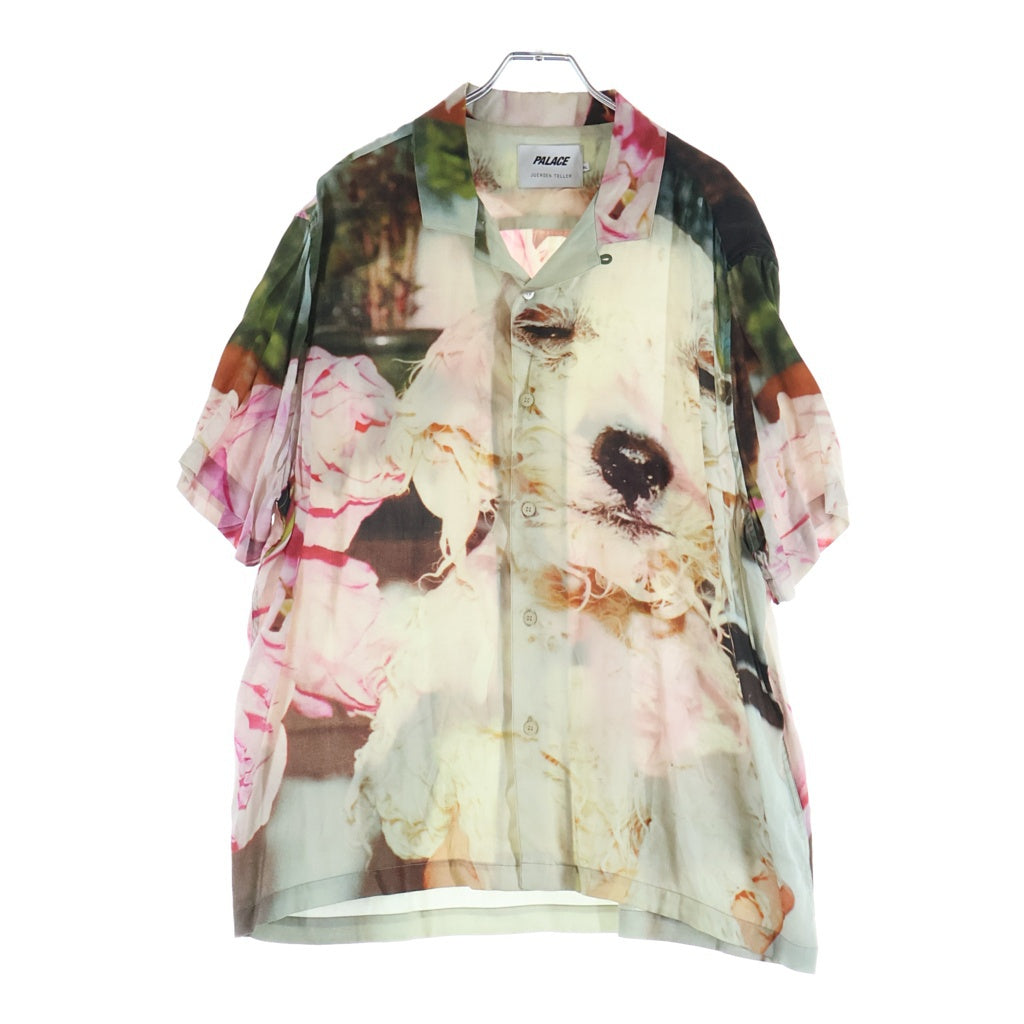 Palace Skateboards(パレススケートボーズ) ×JUERGEN TELLER SHIRT ユルゲン テラー プリント オープンカラー半袖シャツ アイボリー