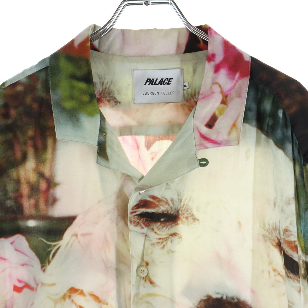Palace Skateboards(パレススケートボーズ) ×JUERGEN TELLER SHIRT ユルゲン テラー プリント オープンカラー半袖シャツ アイボリー