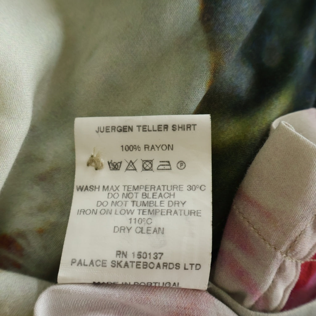 Palace Skateboards(パレススケートボーズ) ×JUERGEN TELLER SHIRT ユルゲン テラー プリント オープンカラー半袖シャツ アイボリー