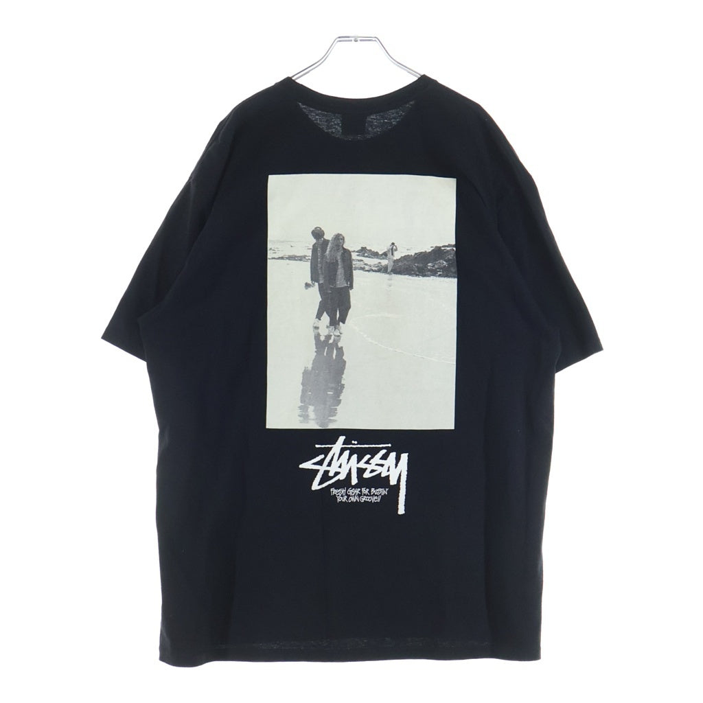 STUSSY(ステューシー) バックフォトプリントクルーネック半袖 Tシャツカットソー ブラック