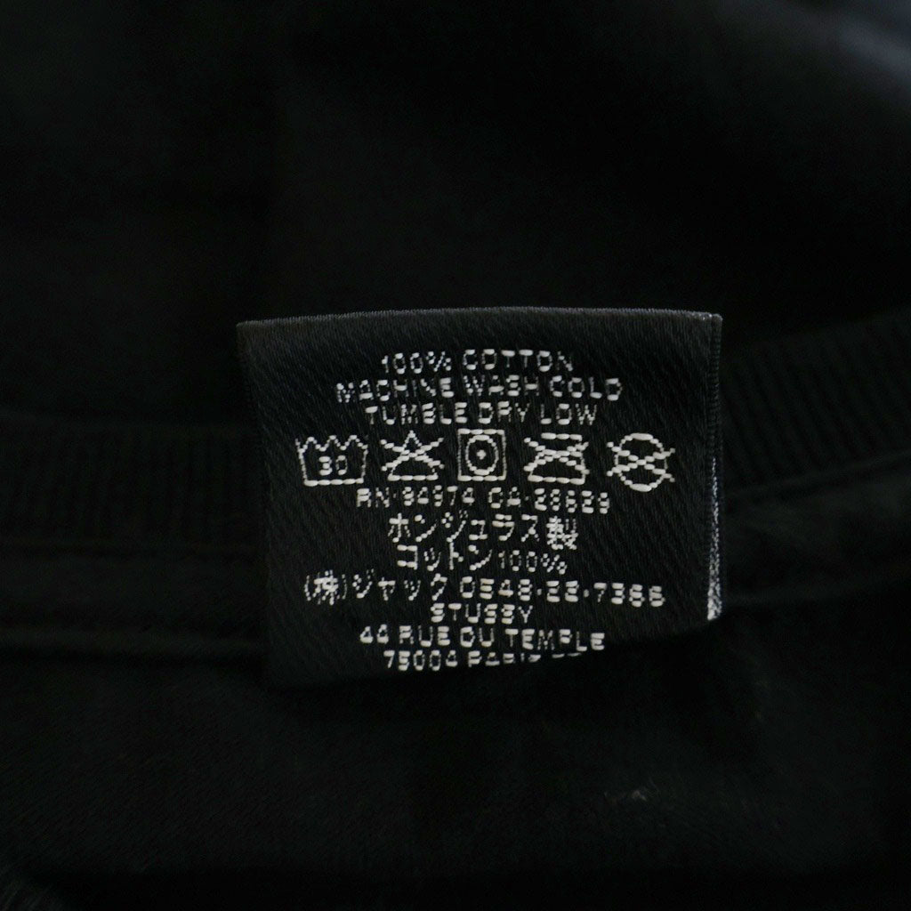 STUSSY(ステューシー) バックフォトプリントクルーネック半袖 Tシャツカットソー ブラック