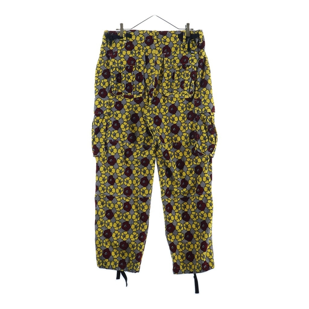 STUSSY(ステューシー) フラワー総柄 コーデュロイ カーゴロングパンツ マルチ 316079