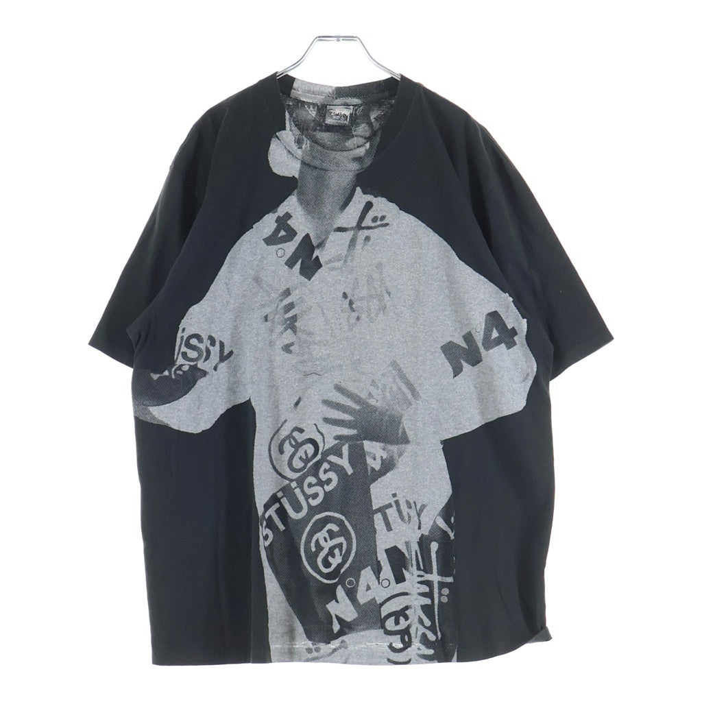 STUSSY(ステューシー) 25AW Paris T-Shirt パリス クルーネック 半袖Tシャツカットソー ブラック 1905164