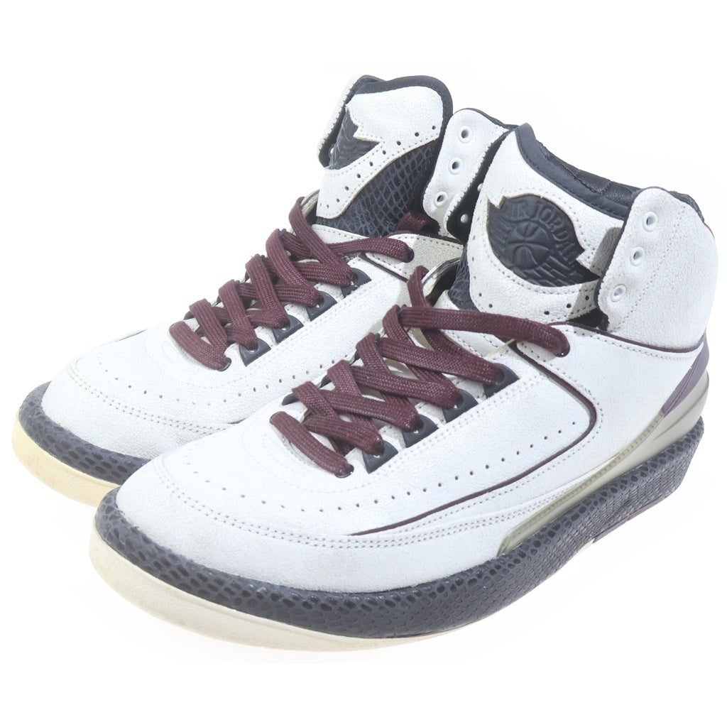 NIKE(ナイキ) ×A MA MANIERE AIR JORDAN 2 RETRO SP DO7216-100 ア マ マニエール エアジョーダン 2 レトロ ハイカットスニーカー ホワイト/バーガンディ US9.5/27.5cm