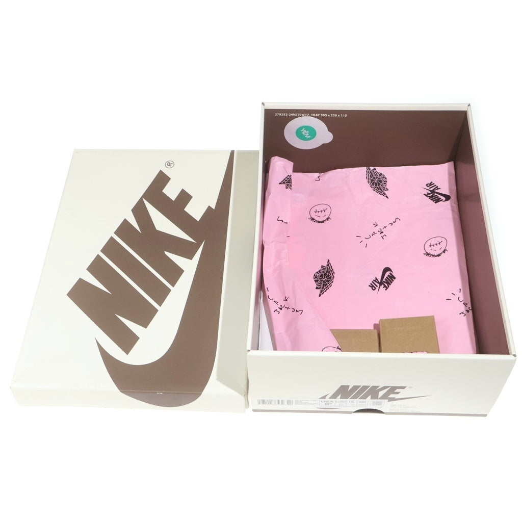 NIKE(ナイキ) ×TRAVIS SCOTT AIR JORDAN 1 LOW OG DM7866-200 トラヴィススコット エアジョーダン 1 リバース オリーブ ローカットスニーカー カーキ US8.5/26.5cm
